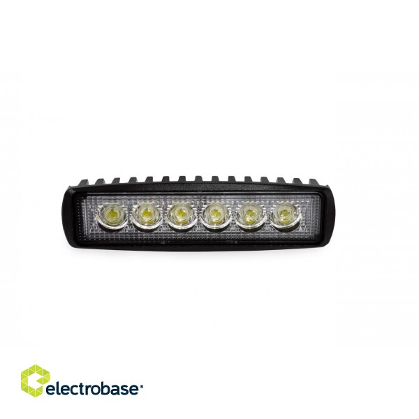 LED valgustus // Light bulbs for CARS // 01612 Lampa robocza WL01 18W Flat 9-60V   image 1