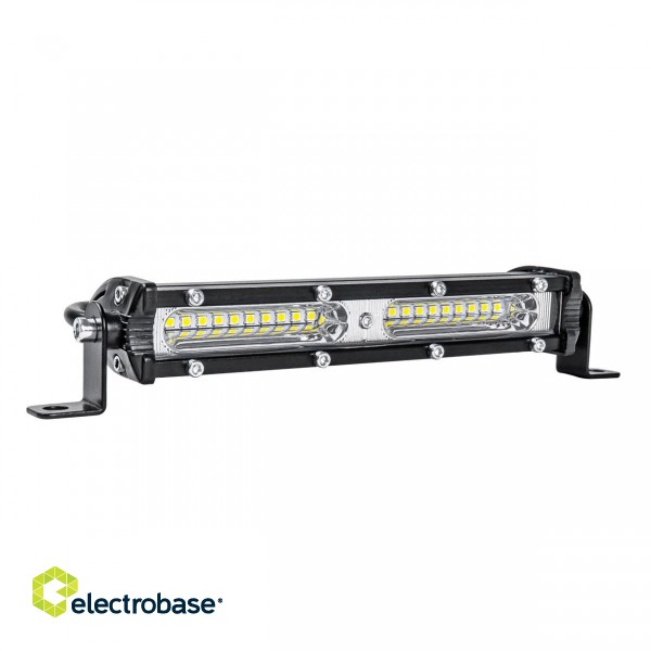 LED valgustus // Light bulbs for CARS // Lampa robocza panelowa slim led bar 18 cm 9-36v amio-03259 awl48