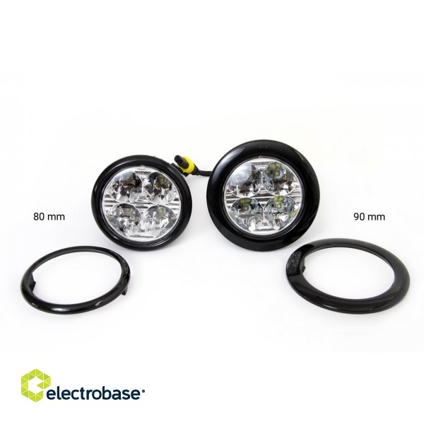LED valgustus // Light bulbs for CARS // Światła do jazdy dziennej drl 510hp amio-01524 image 3