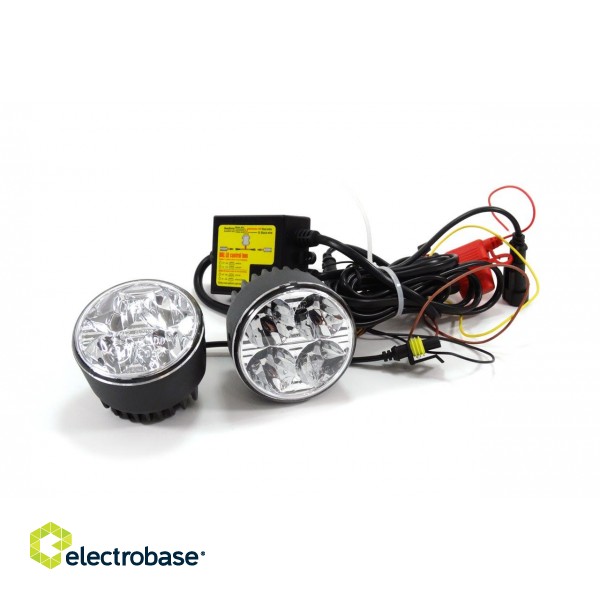 LED valgustus // Light bulbs for CARS // Światła do jazdy dziennej drl 510hp amio-01524 image 4