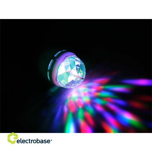 LED-valaistus // New Arrival // 87-230# Żarówka led e27 3w rgb kolorowa disco image 1