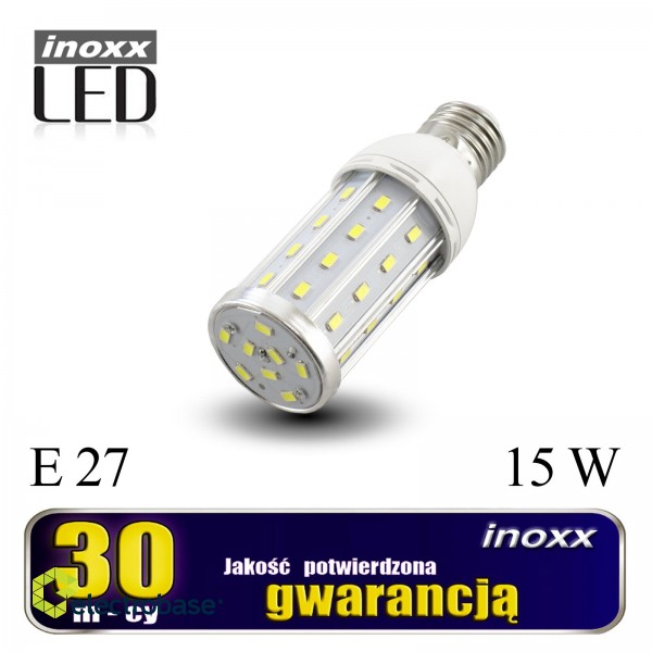 Apgaismojums LED // New Arrival // Żarówka e27 led corn 15w metalowa 3000k ciepła image 1