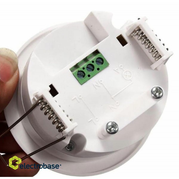 Apsardzes sistēmas // Signalizācijas Devējs, Sensors un Detektors // AG468 Czujnik ruchu sufitowy 360 biały image 5