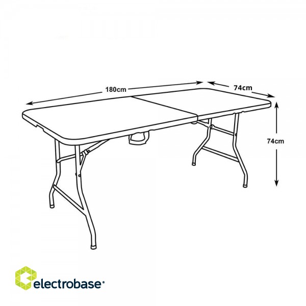 Tuotteet kotiin ja puutarhaan // Ulkona | Puutarhakalusteet // Stół cateringowy/ogrodowy 180cm GreenBlue, 180x75x74cm, HDPE, max. 200kg, GB370 image 8