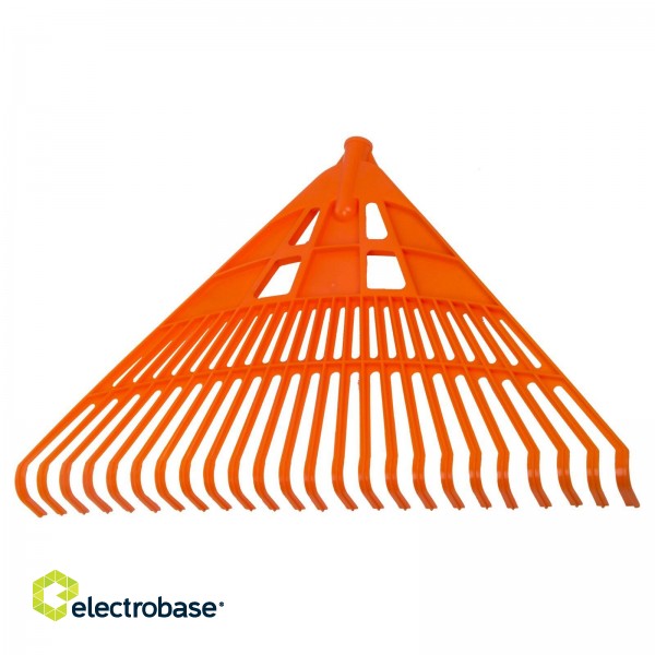 Preces Mājai un Dārzam // Dārza darbarīki un piederumi // 12258 Grabie plastikowe do liści 24-zęb nieoprawne, typ kanadyjski, 61cm kolor