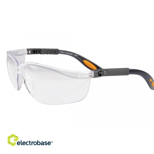 Asmeninės apsaugos priemonės | Apsauginiai akiniai, Šalmai, Kvėpavimo apsaugos priemonės // Okulary ochronne poliwęglanowe, białe soczewki paveikslėlis 4