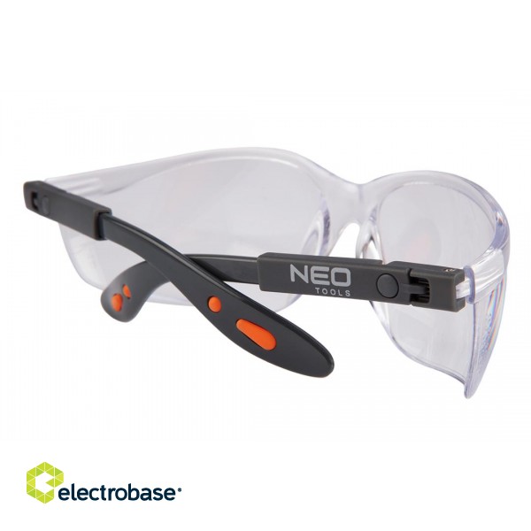 Asmeninės apsaugos priemonės | Apsauginiai akiniai, Šalmai, Kvėpavimo apsaugos priemonės // Okulary ochronne poliwęglanowe, białe soczewki paveikslėlis 10