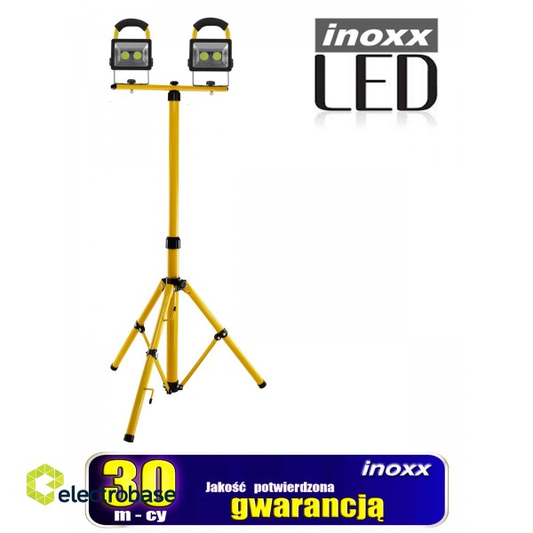 Apgaismojums LED // New Arrival // Naświetlacz przenośny led 30w 2x + statyw teleskopowy 160cm image 1