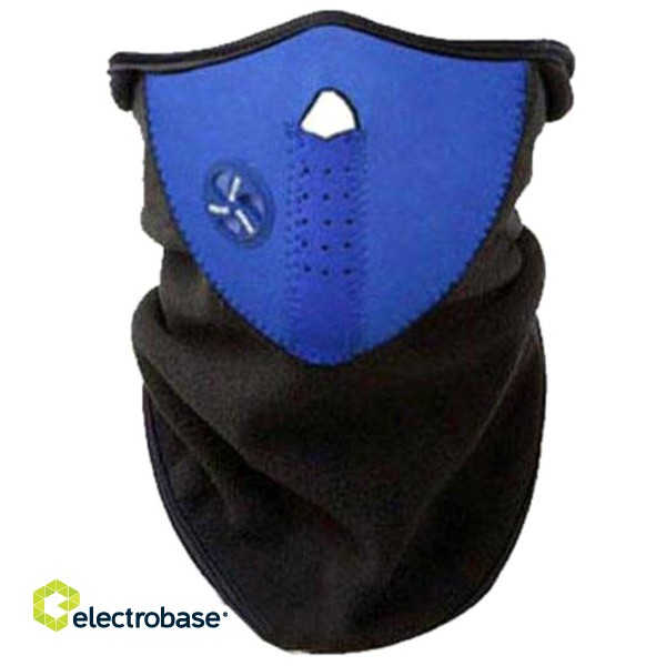 Asmeninės apsaugos priemonės | Apsauginiai akiniai, Šalmai, Kvėpavimo apsaugos priemonės // AG303G Maska kominiarka neoprenowa blue paveikslėlis 3