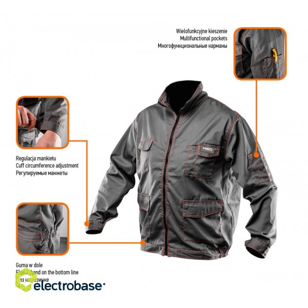 Darba, aizsardzības, augstas redzamības apģērbi // Bluza robocza BASIC, rozmiar M/50 image 8