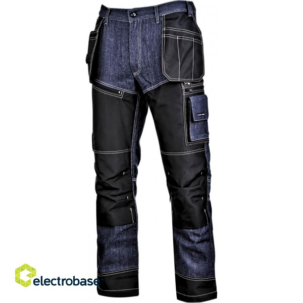 Työ-, suojelu-, korkeanäkyvyysvaatteet // Spodnie jeansowe niebieskie ze wzmocnieniami, "2xl",ce,lahti
