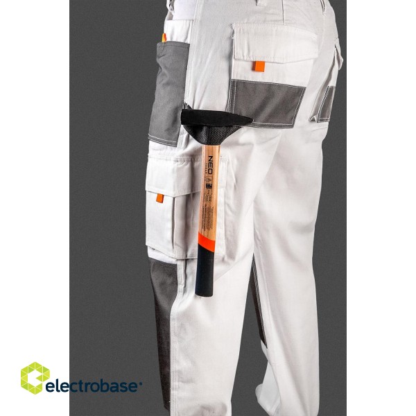Darba, aizsardzības, augstas redzamības apģērbi // Spodnie robocze, białe, rozmiar XXL/58 image 9