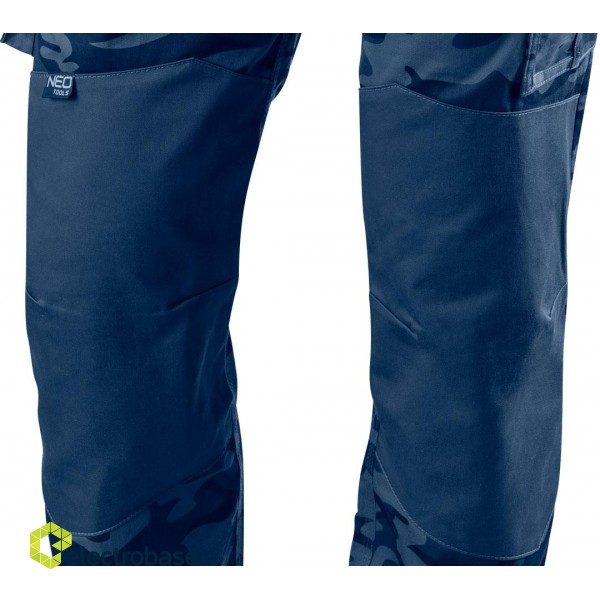 Darba, aizsardzības, augstas redzamības apģērbi // Spodnie robocze CAMO Navy, rozmiar S image 6