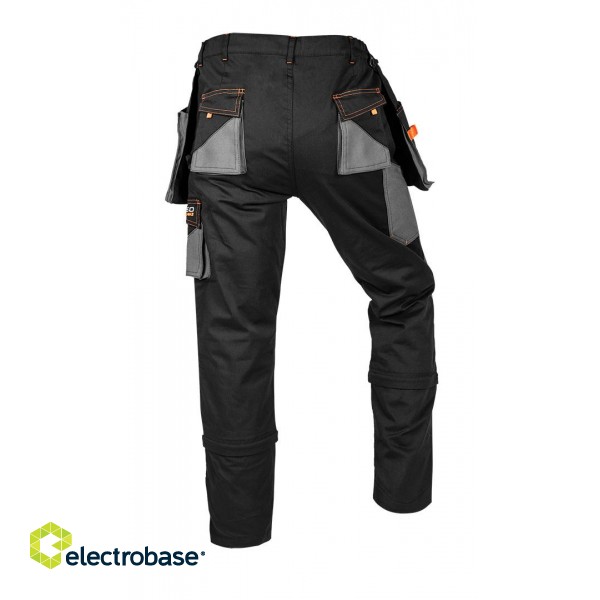 Darba, aizsardzības, augstas redzamības apģērbi // Spodnie robocze HD Slim, odpinane kieszenie, rozmiar XS image 7