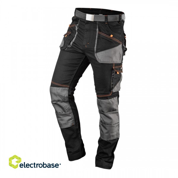 Darba, aizsardzības, augstas redzamības apģērbi // Spodnie robocze HD Slim, pasek, rozmiar L image 1