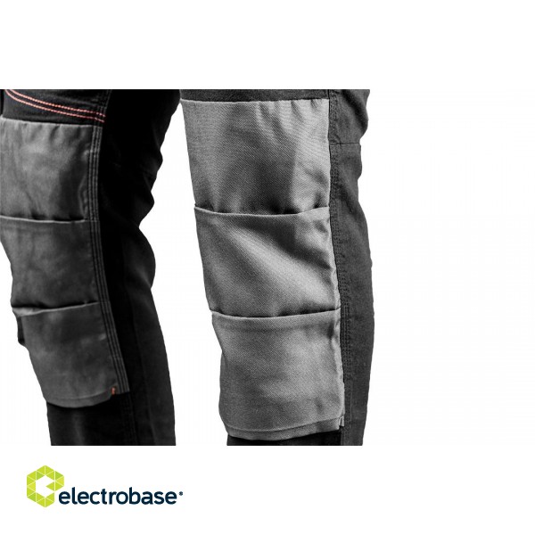 Darba, aizsardzības, augstas redzamības apģērbi // Spodnie robocze HD Slim, pasek, rozmiar L image 3