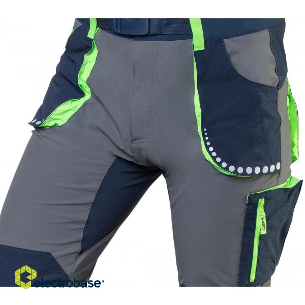 Darba, aizsardzības, augstas redzamības apģērbi // Spodnie robocze PREMIUM,4 way stretch, rozmiar XL image 7