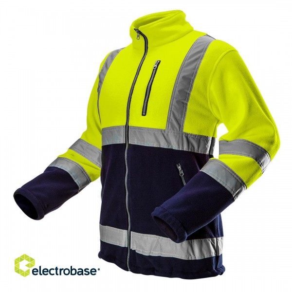Darba, aizsardzības, augstas redzamības apģērbi // Bluza polarowa ostrzegawcza, żółta, rozmiar XL image 1