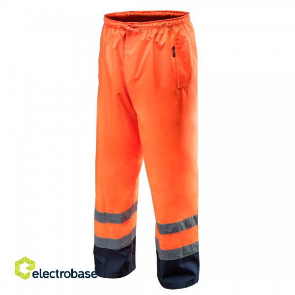 Рабочая, защитная, одежда высокой видимости // Spodnie robocze ostrzegawcze wodoodporne, pomarańczowe, rozmiar L фото 1