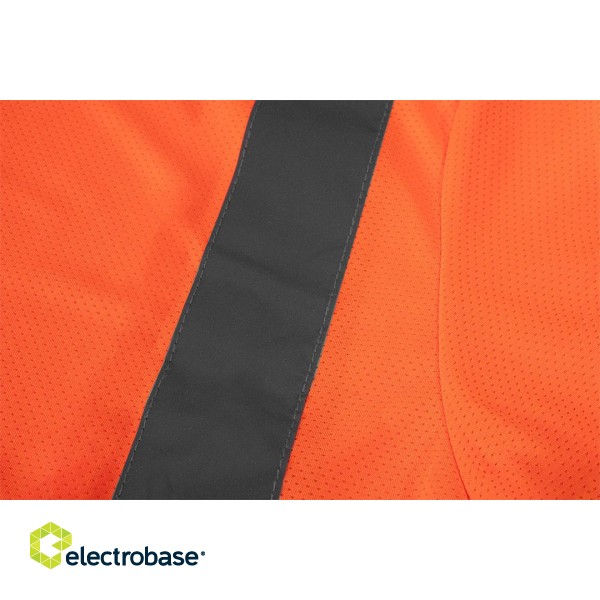 Рабочая, защитная, одежда высокой видимости // T-shirt ostrzegawczy, ciemny dół, pomarańczowy, rozmiar L фото 7