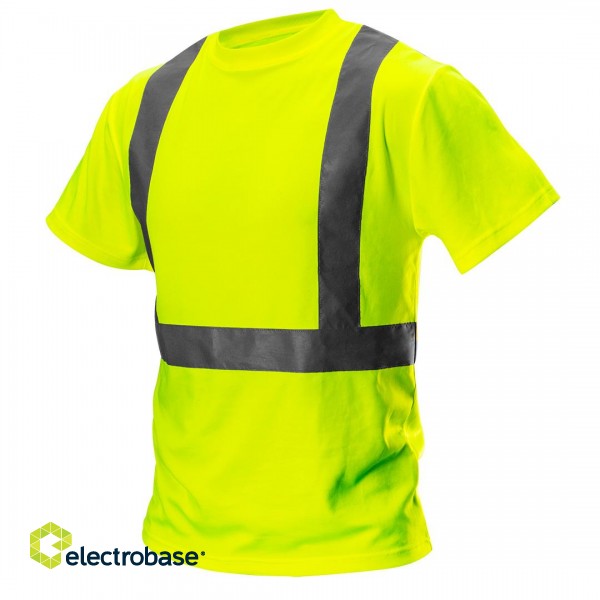 Darba, aizsardzības, augstas redzamības apģērbi // T-shirt ostrzegawczy, żółty, rozmiar L image 1
