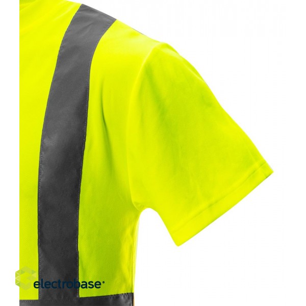 Darba, aizsardzības, augstas redzamības apģērbi // T-shirt ostrzegawczy, żółty, rozmiar L image 5