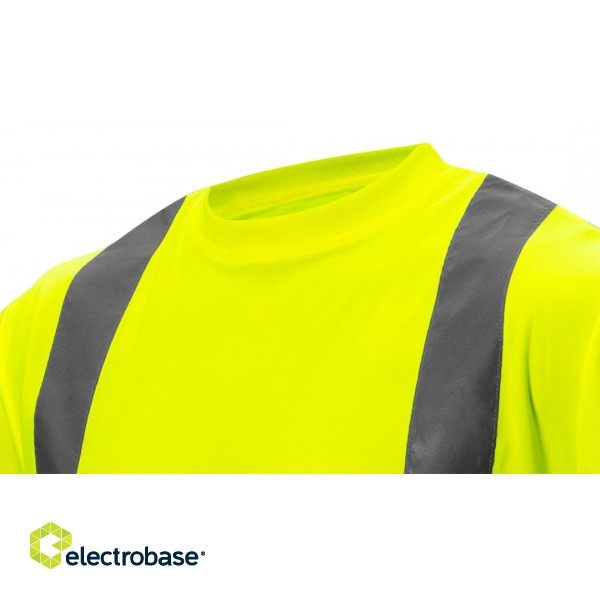 Рабочая, защитная, одежда высокой видимости // T-shirt ostrzegawczy, żółty, rozmiar L фото 6
