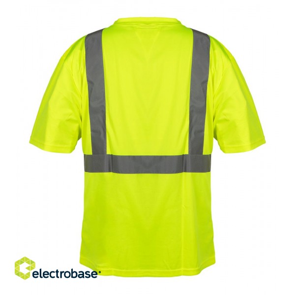 Darba, aizsardzības, augstas redzamības apģērbi // T-shirt ostrzegawczy, żółty, rozmiar S image 10