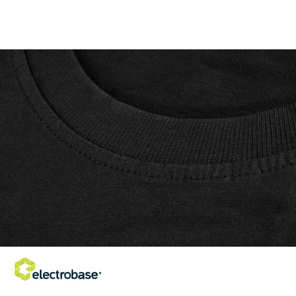 Työ-, suojelu-, korkeanäkyvyysvaatteet // T-shirt, czarny, rozmiar M, CE image 3