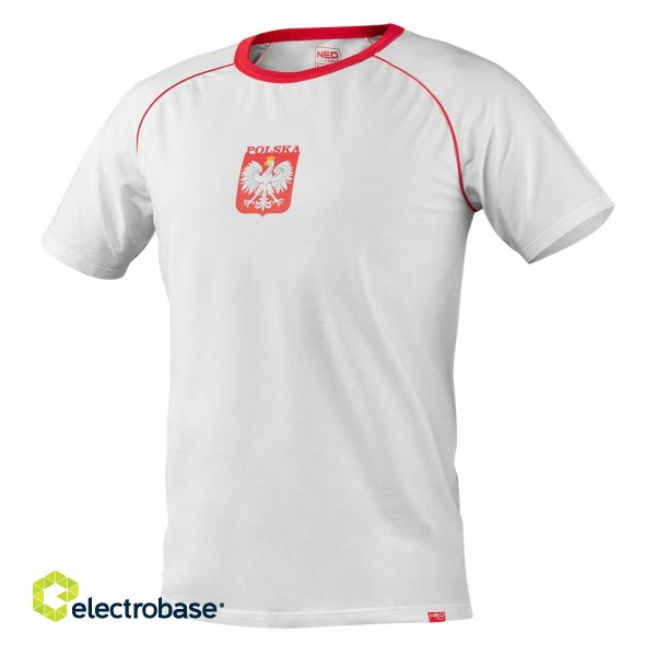Darba, aizsardzības, augstas redzamības apģērbi // T-shirt kibica Polska, rozmiar M image 1
