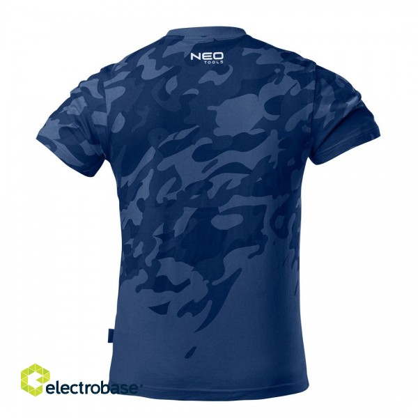 Darba, aizsardzības, augstas redzamības apģērbi // T-shirt roboczy Camo Navy, rozmiar XL image 3