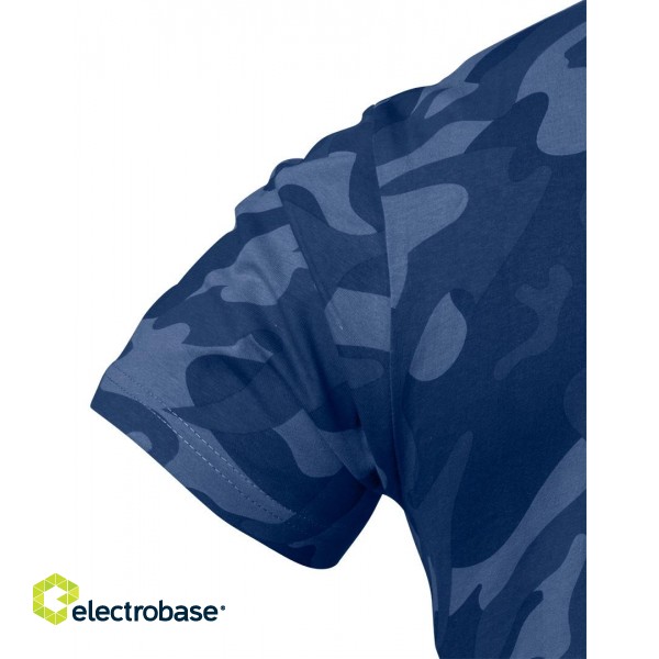 Darba, aizsardzības, augstas redzamības apģērbi // T-shirt roboczy Camo Navy, rozmiar XL image 5