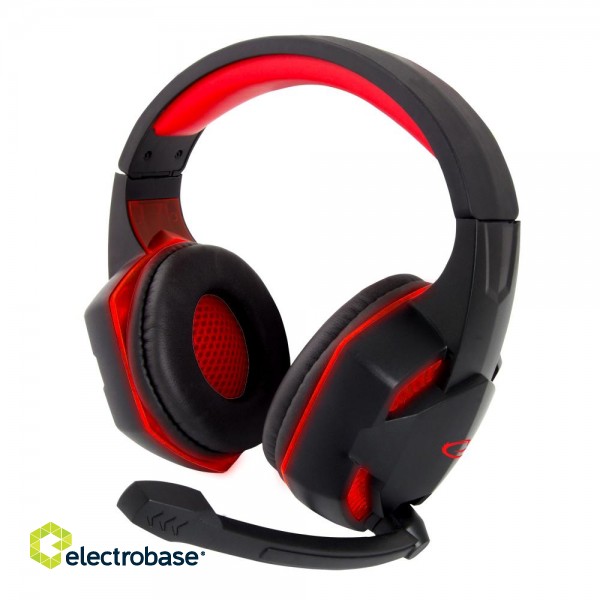 Наушники // Headphones On-Ear // EGH400 Esperanza słuchawki z mikrofonem gaming blackbird