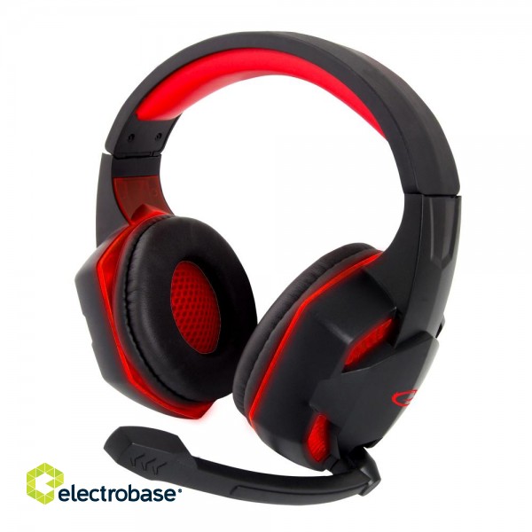 Audio Austiņas / Vadu / Bezvadu // Headphones On-Ear // EGH400 Esperanza słuchawki z mikrofonem gaming blackbird