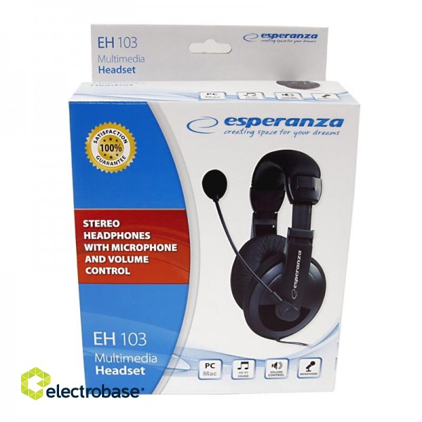 Kõrvaklapid // Headphones On-Ear // EH103 Słuchawki z mikrofonem Concerto Esperanza image 2