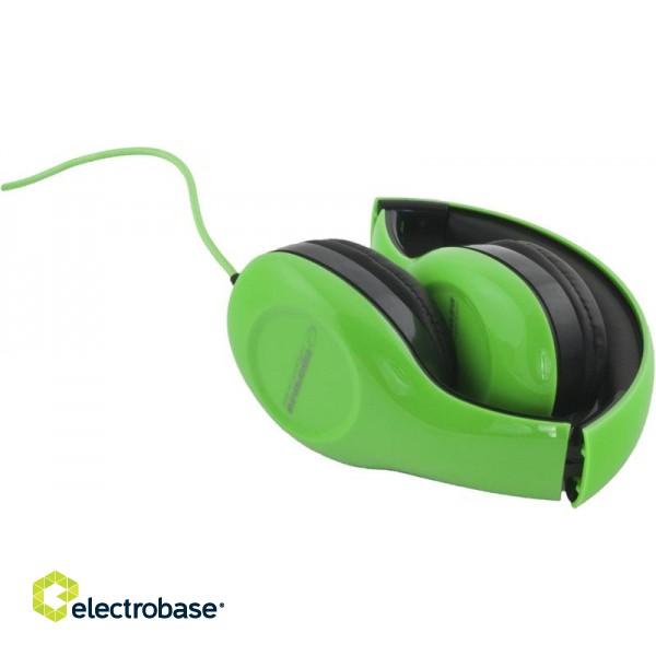 Headphones // Headphones On-Ear // EH138G Słuchawki Audio Soul zielone  Esperanza image 2