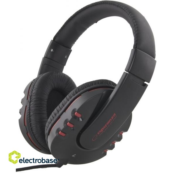 Headphones // Headphones On-Ear // EH142K Słuchawki Audio Maui czarne Esperanza image 1