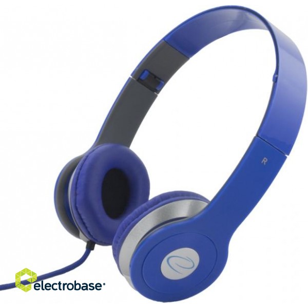 Headphones // Headphones On-Ear // EH145B Esperanza słuchawki audio techno niebieskie