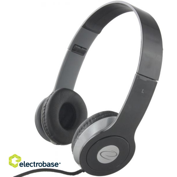 Austiņas // Headphones On-Ear // EH145K Esperanza słuchawki audio techno czarne