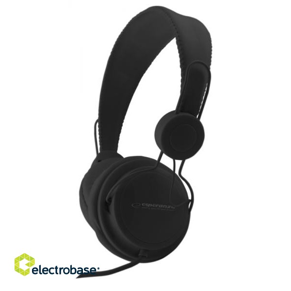 Ausinės // Headphones On-Ear // EH148K Esperanza słuchawki audio sensation czarne