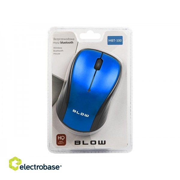 Klaviatūras un Peles // Peles // 84-021# Mysz bluetooth blow mbt-100 niebieska