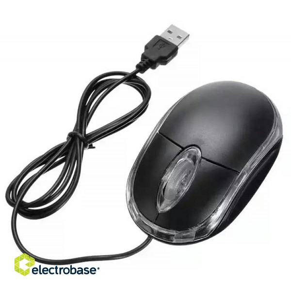 Klaviatuurid ja hiired // Arvuti hiired // AK190 Mini myszka optyczna przewodowa image 1