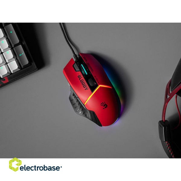 Keyboards and Mice // Mouse Devices // Mysz A4TECH BLOODY W95Max USB Sports Red image 6