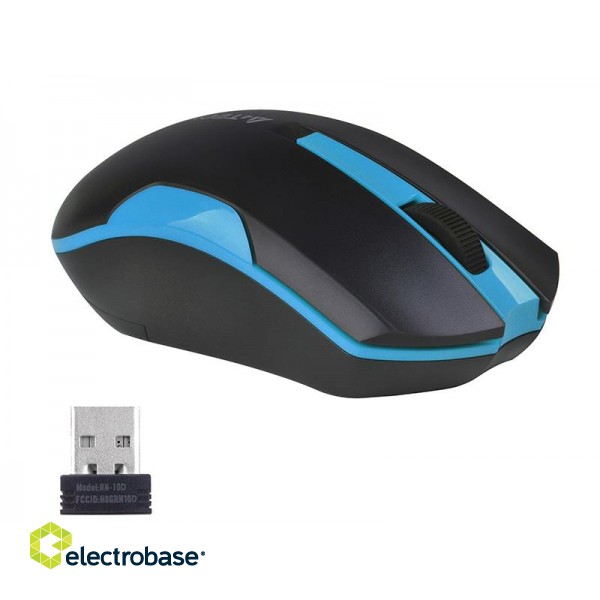 Keyboards and Mice // Mouse Devices // Mysz A4TECH V-TRACK G3-200N-1 Black+Blue WRLS image 3