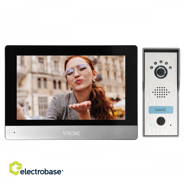Doorpfones | Door Bels // Video doorphones HD // ACERO, zestaw wideodomofonowy jednorodzinny, 4-żyłowy, 7", ekran dotykowy, Full HD