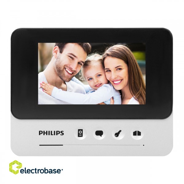 Doorpfones | Door Bels // Video doorphones HD // Philips WelcomeEye Compact,  Zestaw wideodomofonowy, bezsłuchawkowy, kolor, LCD 4,3", menu OSD, sterowanie bramą image 4