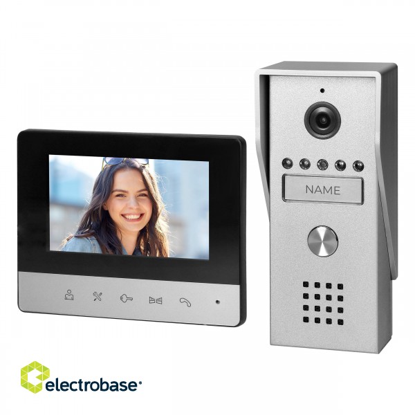 Doorpfones | Door Bels // Video doorphones HD // Wideodomofon LIRA (panel zewnętrzny + monitor) 4,3'', wyświetlacz kolorowy image 2