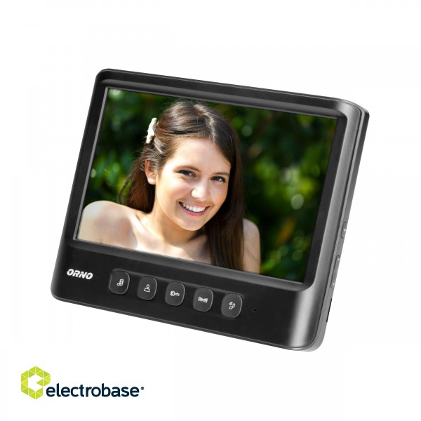 Video-Fonolukod  | Door Bels // Video-Fonolukod HD // Wideo monitor bezsłuchawkowy, kolorowy, LCD 7", do zestawu z serii IMAGO, otwieranie bramy, czarny image 2
