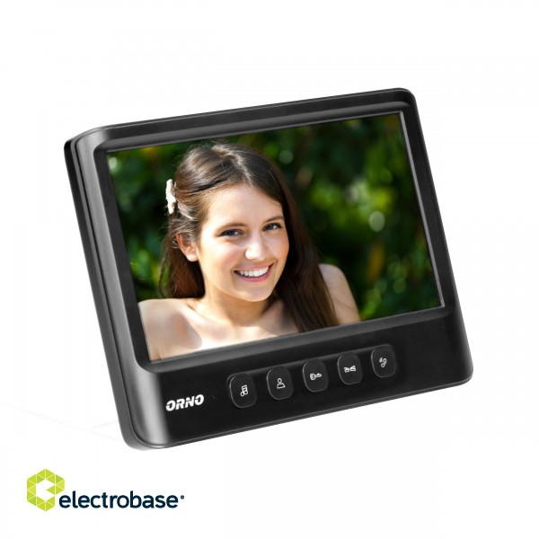 Video-Fonolukod  | Door Bels // Video-Fonolukod HD // Wideo monitor bezsłuchawkowy, kolorowy, LCD 7", do zestawu z serii IMAGO, otwieranie bramy, czarny image 3