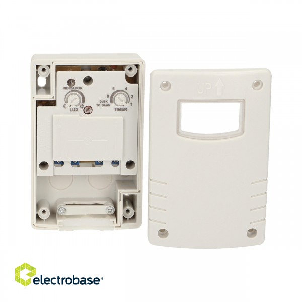 LED Lighting // Light, Dusk, Motion and Presence sensor for Lighting, Time relays // Czujnik zmierzchowy, IP44, 1200W image 8